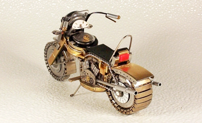 Motorcycles out of watch parts 19a