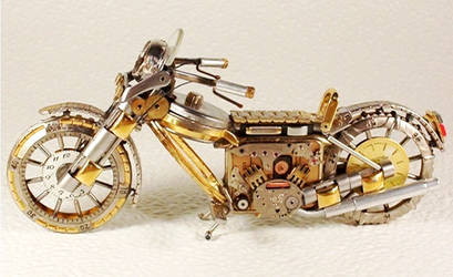 Motorcycles out of watch parts 16c by dkart71