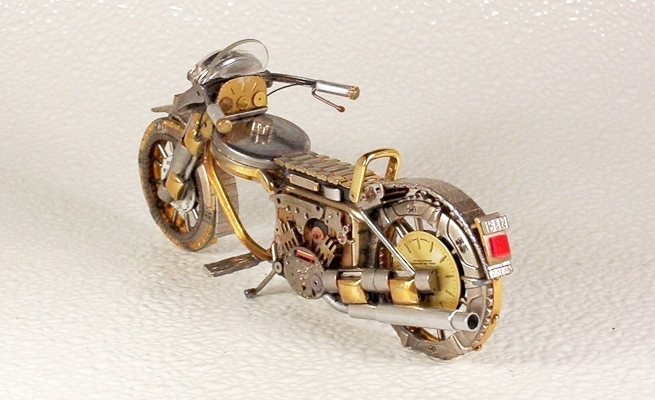 Motorcycles out of watch parts 16a