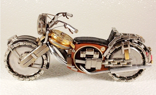 Motorcycles out of watch parts 14c