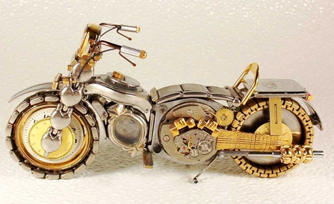 Motorcycles out of watch parts 11c