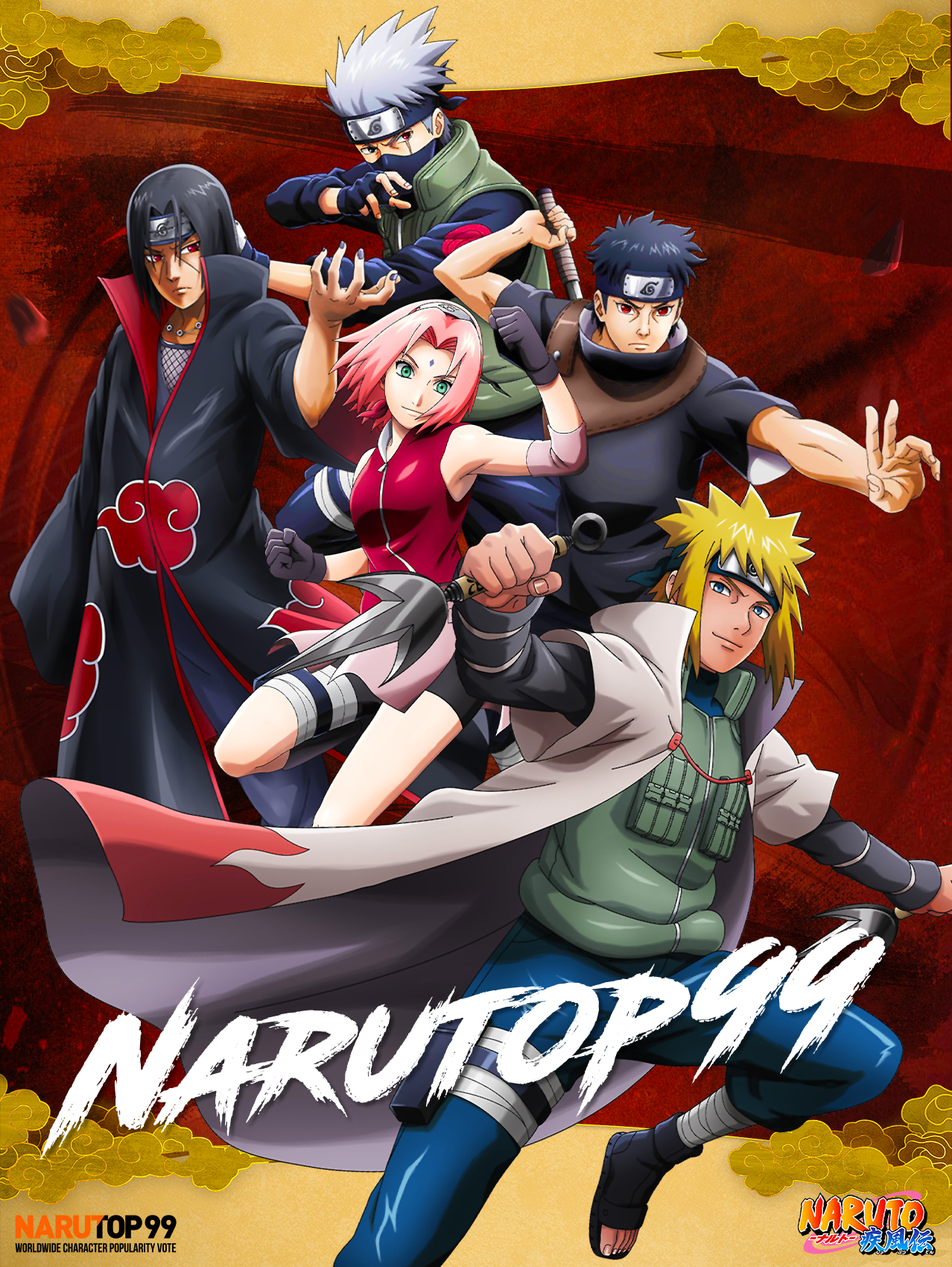 NARUTOP99 Top 5 Worldwide by QueenPenguinArt on DeviantArt