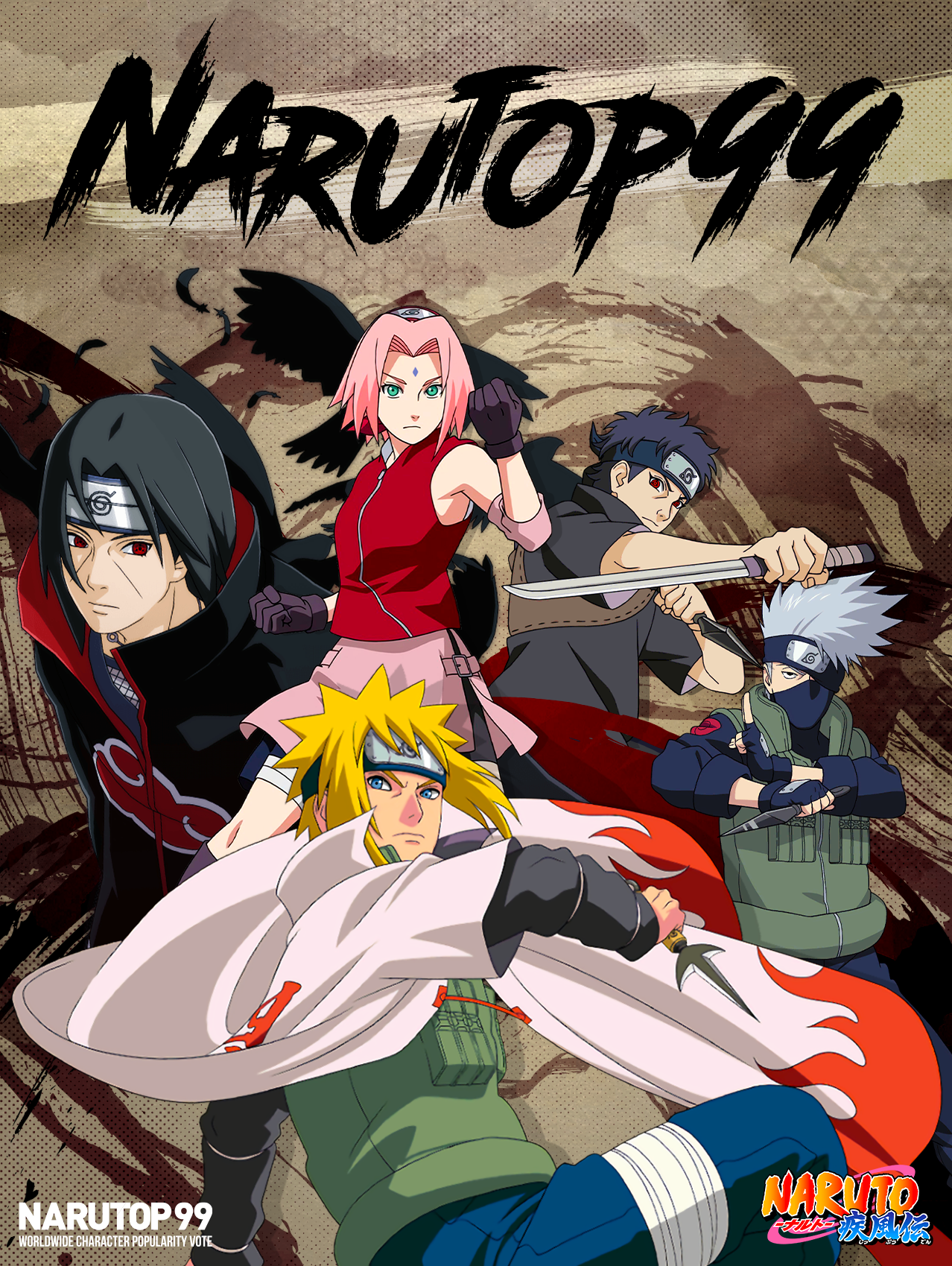 NARUTOP99 Top 5 Worldwide by QueenPenguinArt on DeviantArt