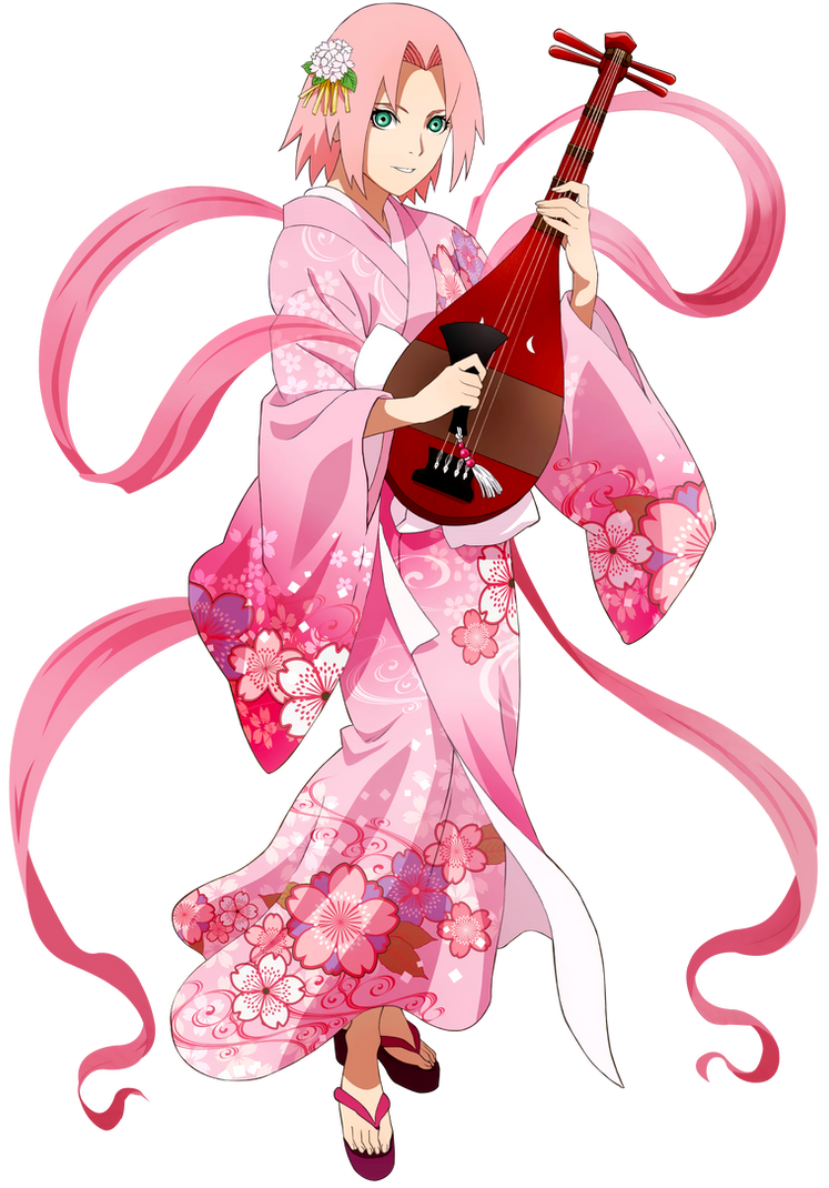 Sakura Haruno - Japanese musical instruments by QueenPenguinArt on ...