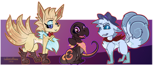 Hazbin Hotel-PMD-Athena, Cal and Von