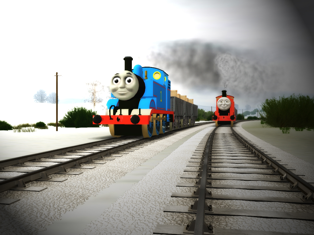 Thomas And James Are Racing By DarthAssassin On DeviantArt thomas-and-james-are-racing-by-darthassassin-on-deviantart