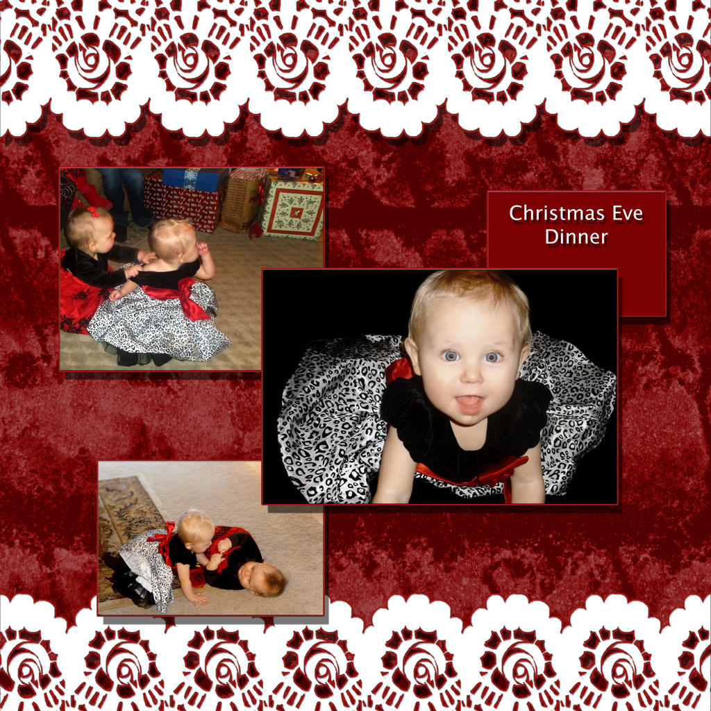 Christmas Eve 2012 scrapbook page