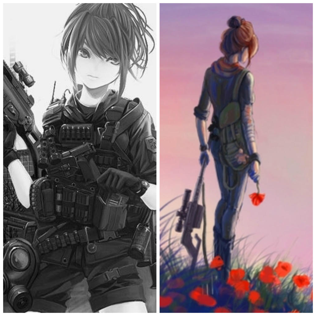 I'm A Soldier Anime Girl by KatieCAKEZ on DeviantArt