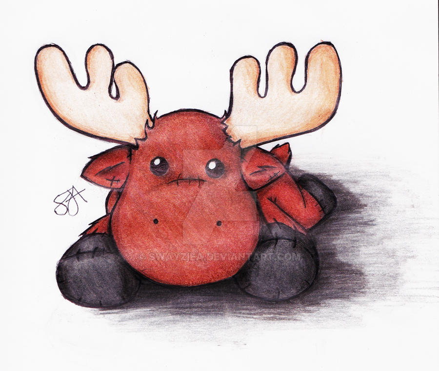 Stuffed moose