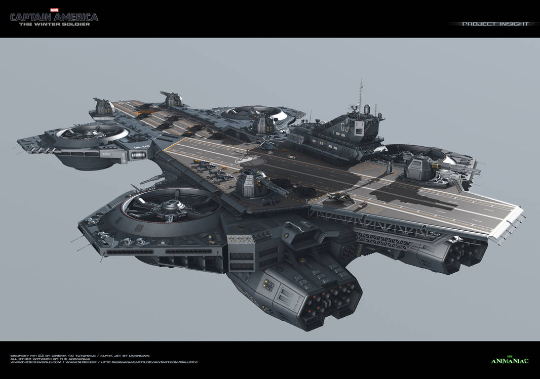 Project Insight Carrier Insight Helicarrier by Animaniacarts on DeviantArt