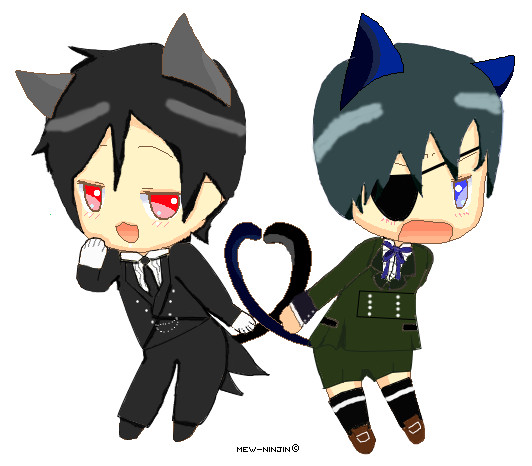 Sebastian and Ciel chibis