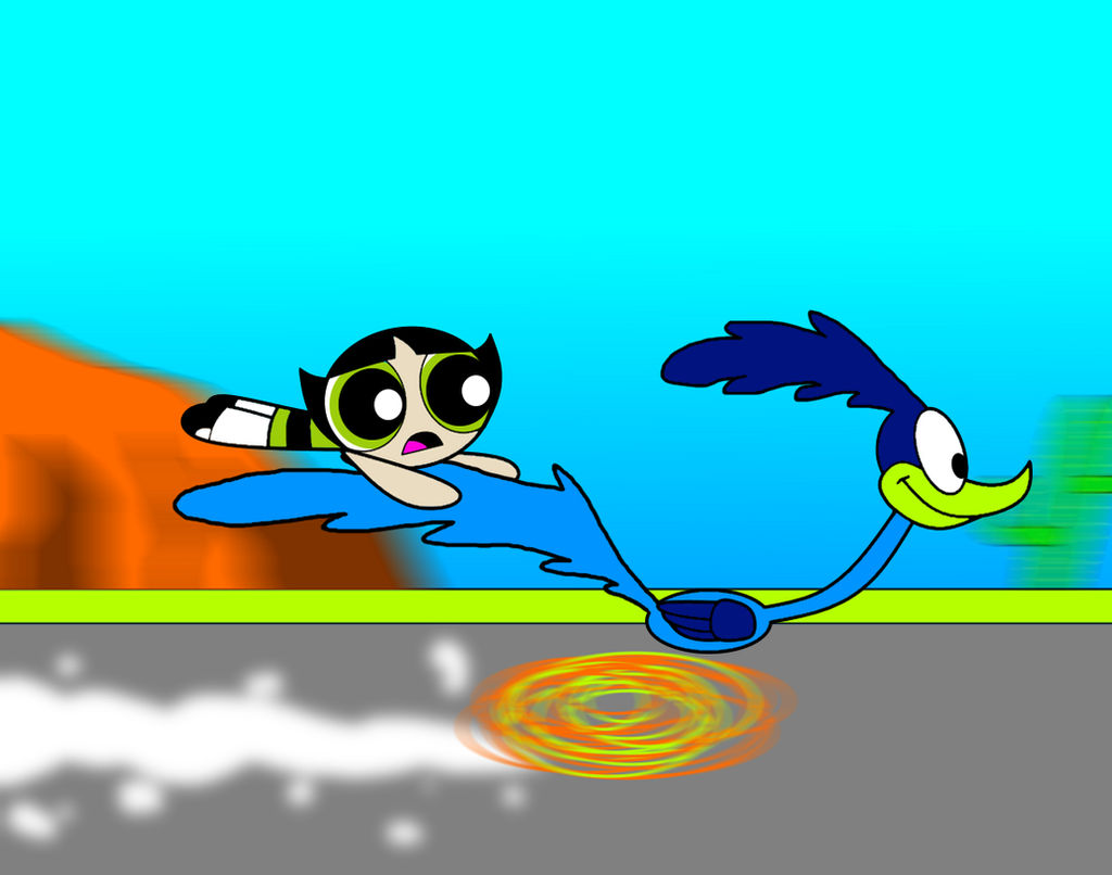 Road Runner Riding Buttercup gets a free Road Runner ride by AldrineRowdyruffBoy on DeviantArt