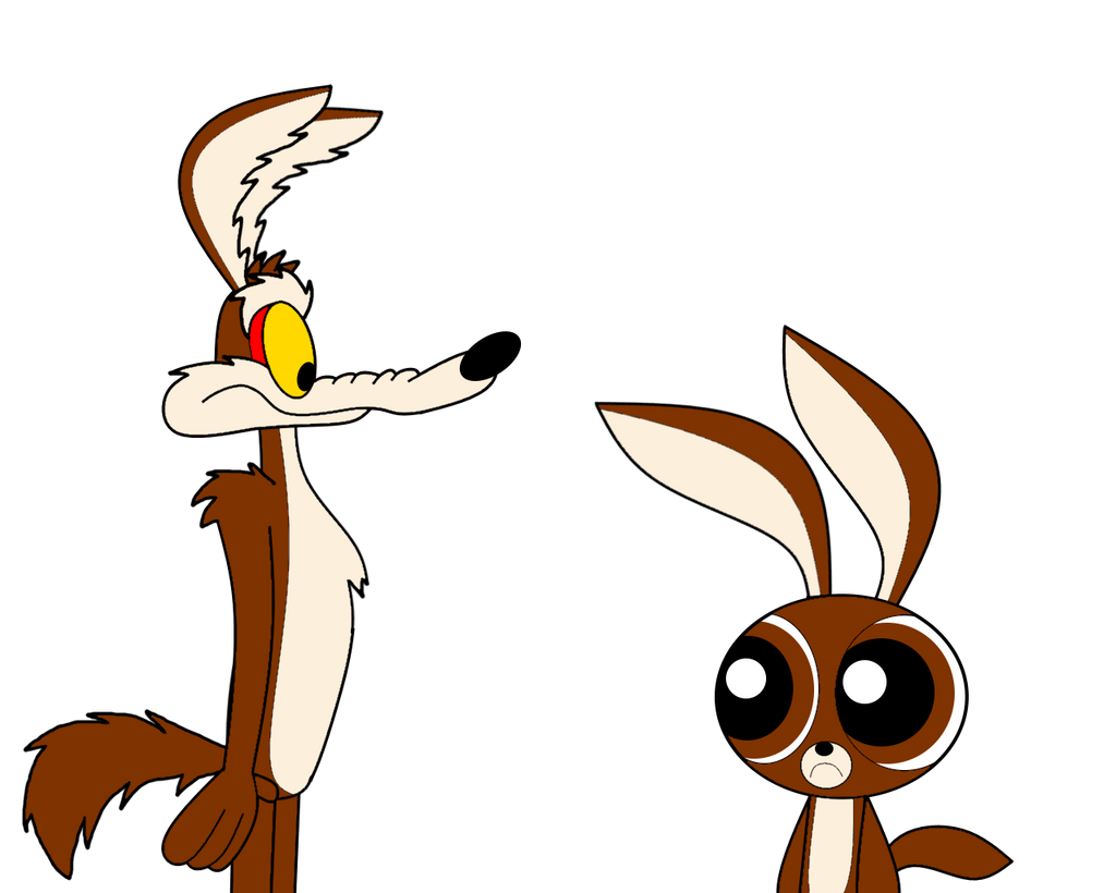Wile E. Coyote meets his Puffed self by AldrineRowdyruffBoy on DeviantArt