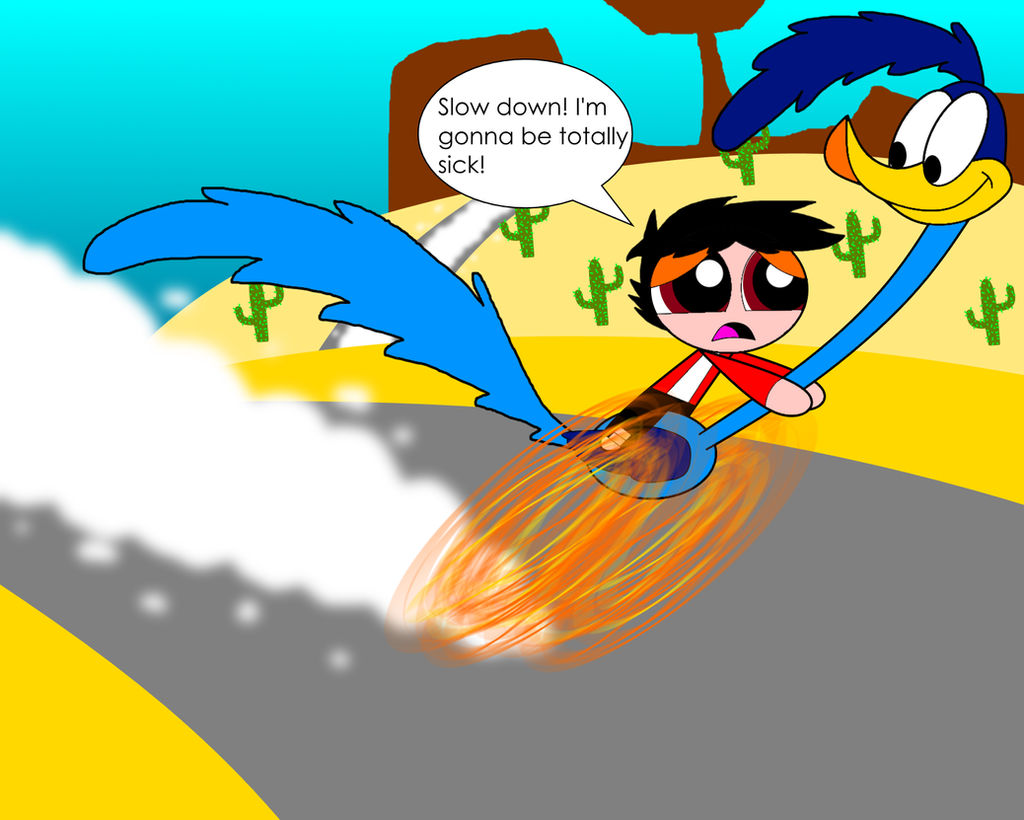 Road Runner Riding Zane gets a free Road Runner ride by AldrineRowdyruffBoy on DeviantArt