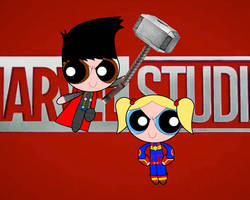 (ART TRADE) Javier (Thor) and Bubbles (Carol)
