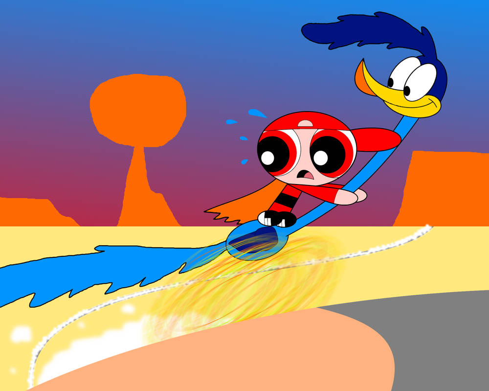Road Runner Riding Brick gets a free Road Runner ride by AldrineRowdyruffBoy on DeviantArt