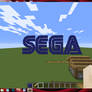 Sega logo in Minecraft