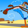 So close to catching that Road Runner