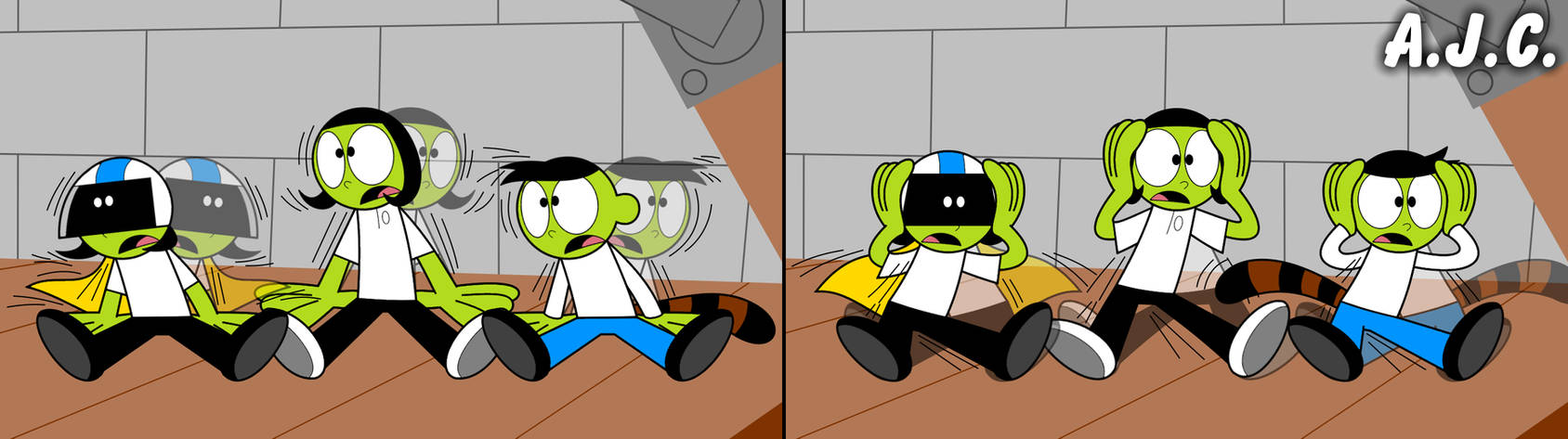 Dot Dee And Del In Clock Cleaners By AJC Artworks On DeviantArt dot-dee-and-del-in-clock-cleaners-by-ajc-artworks-on-deviantart