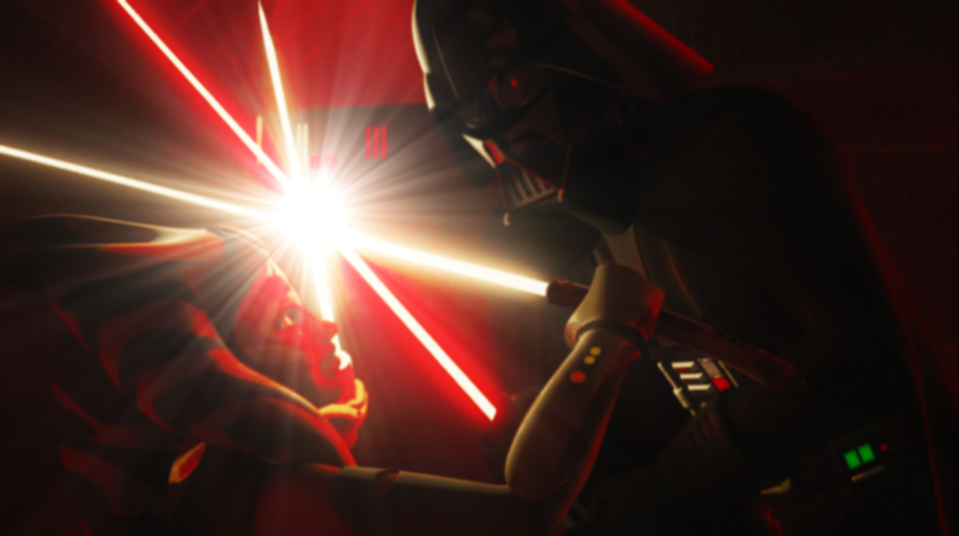 wallpapers Ahsoka Vs Darth Vader Fan Art darth vader vs ahsoka tano enhanced