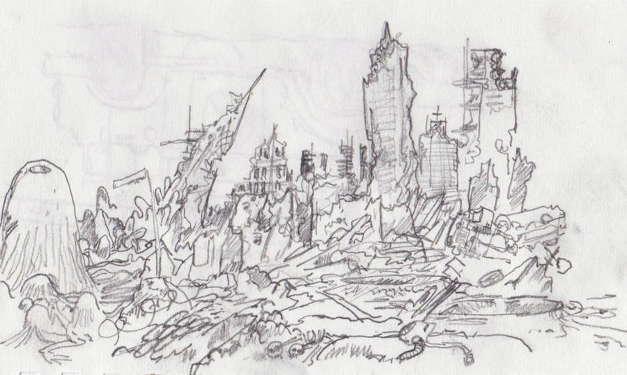 Ruined City by moltenraven on DeviantArt