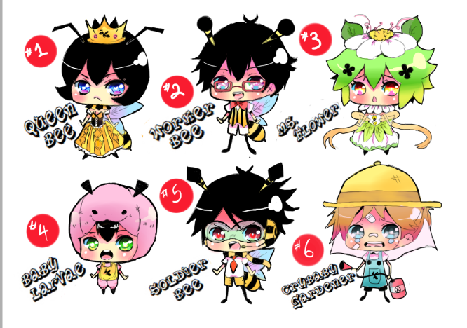 CLOSED-HoneyBee Adoptables Set 1