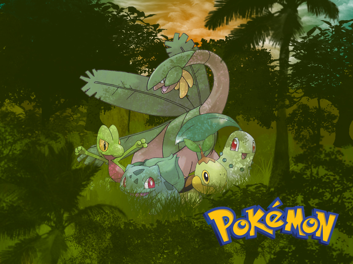 pokemon grass tipe wallpaper