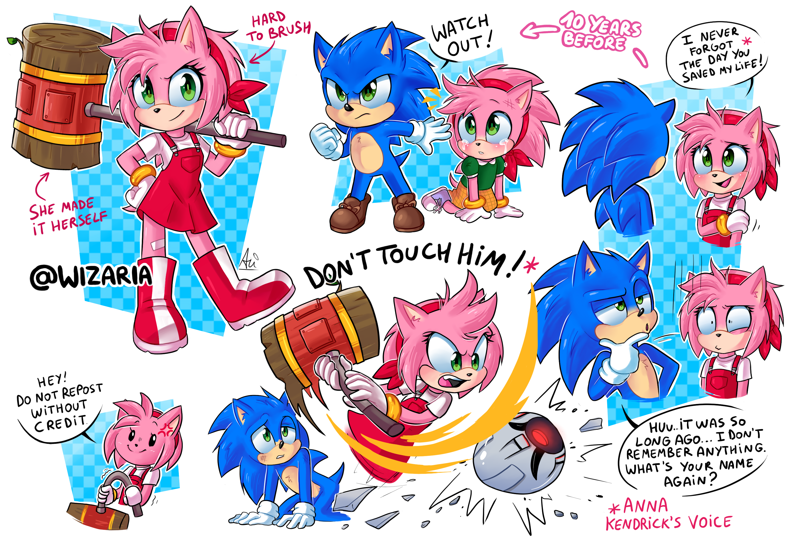 Sonic and Amy VS DeviantArt 