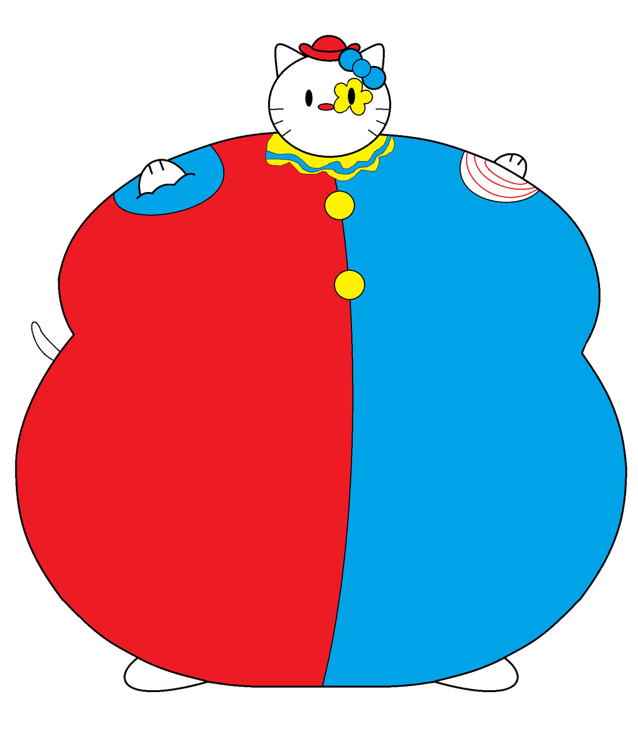 Hello Kitty Inflation Hello Kitty Clown Suit Inflation (reuploaded) by MatthewHendricks93 on ...