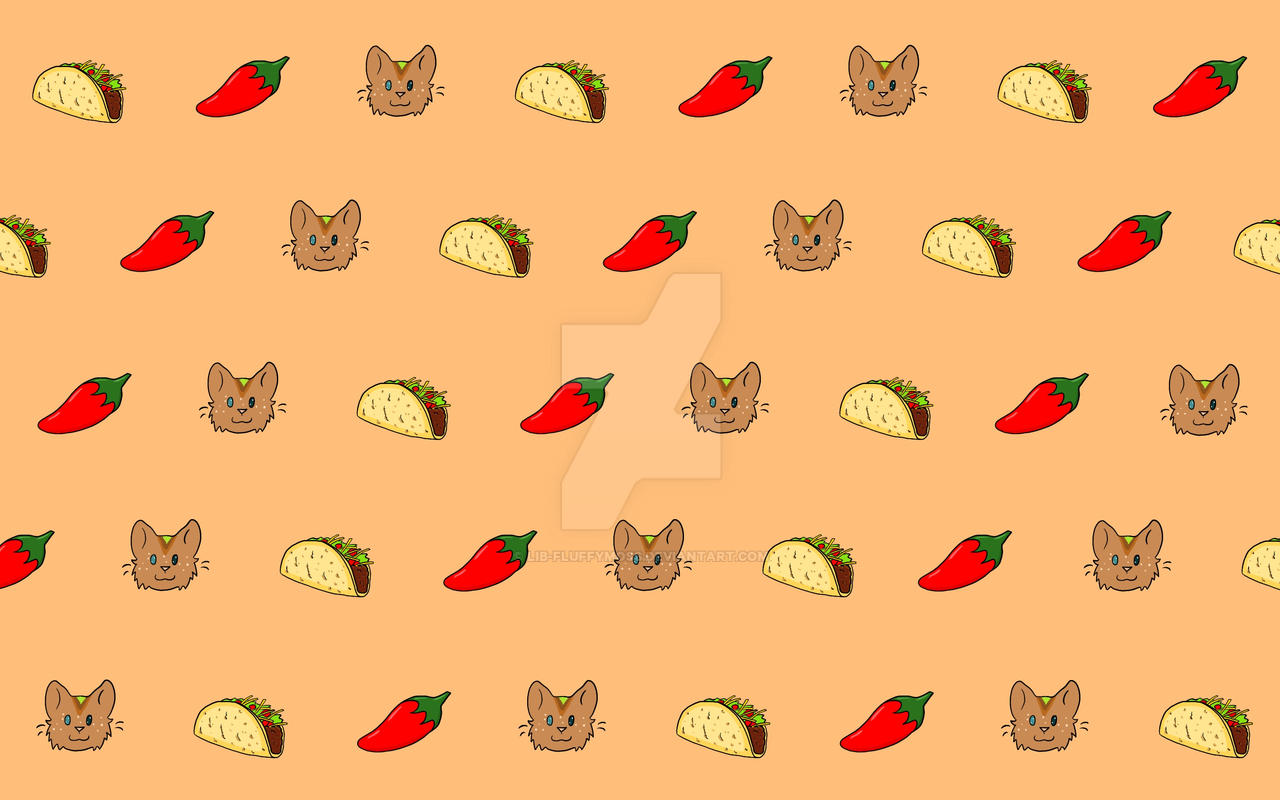 Taco Cat Wallpaper by Lib-FluffyMoss on