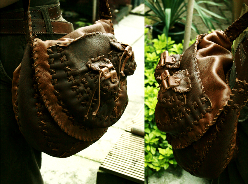 Leather Bag in 'action'