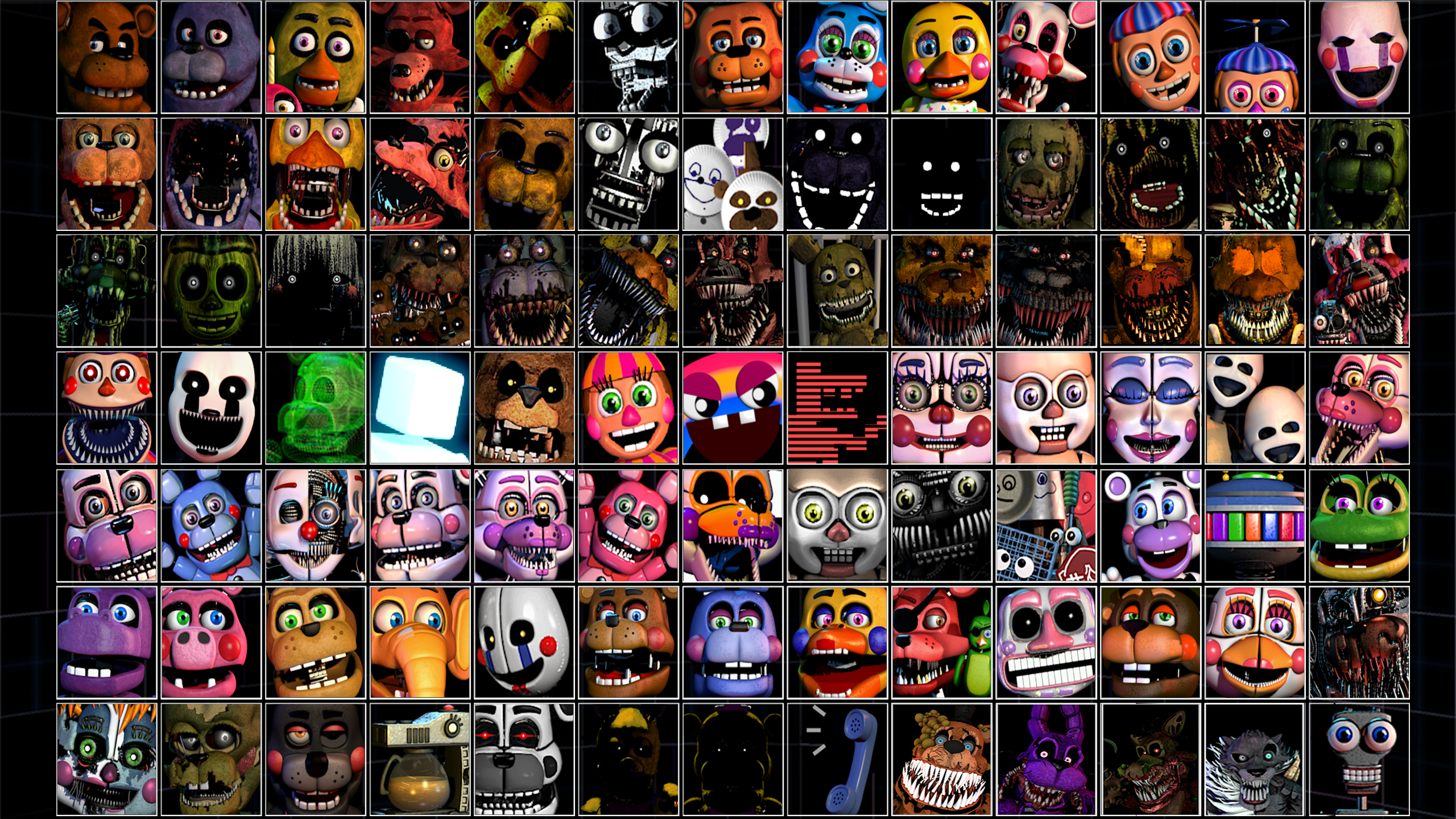 What if the Ultimate Custom Night roster had 100 characters