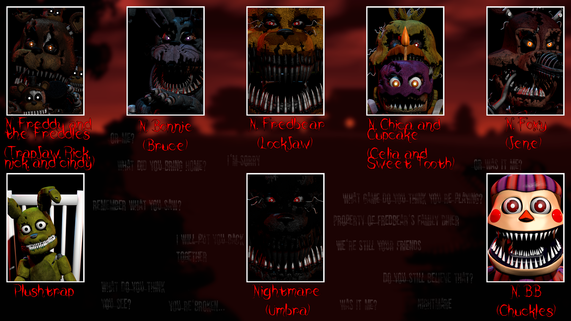 The Complete Ultimate Custom Night Version 4 by Will220 on DeviantArt