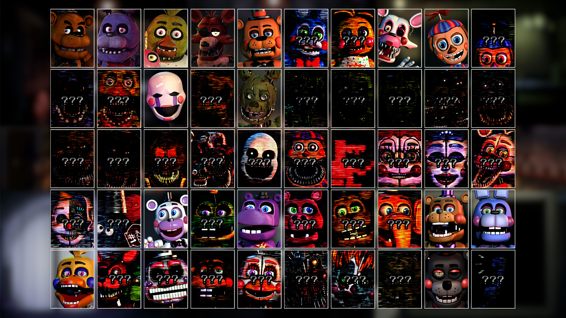 Fnaf Ucn Roster