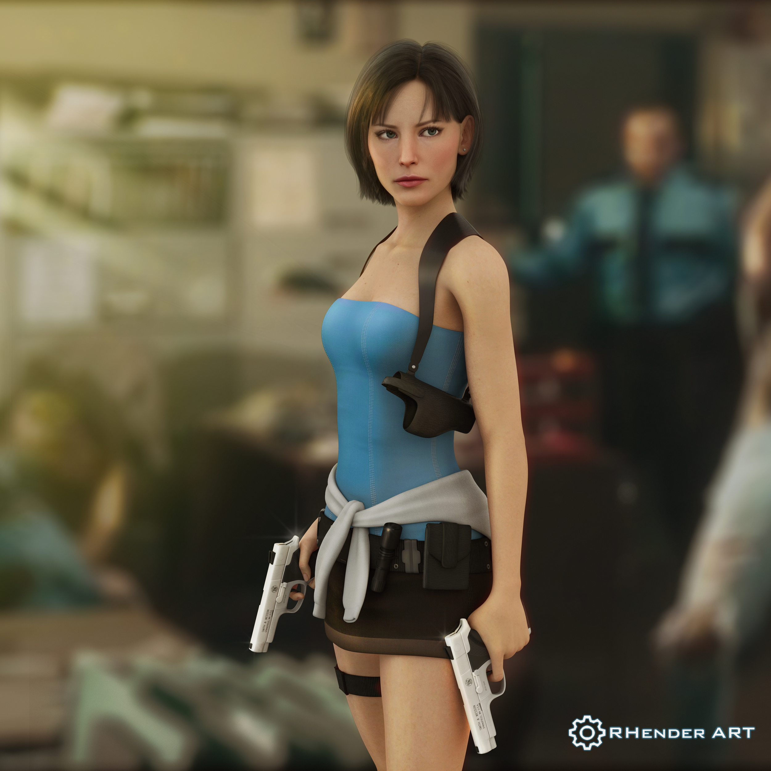 Sasha Zotova é a modelo de Jill Valentine em Resident Evil 3