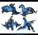 Midnight Dragon Sculpture by yuumei