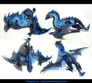 Midnight Dragon Sculpture