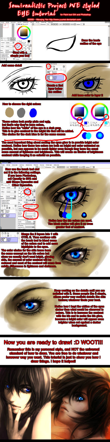 Semirealistic Eye Tutorial By Yuumei On Deviantart Semirealistic Eye Tutorial By Yuumei On Deviantart