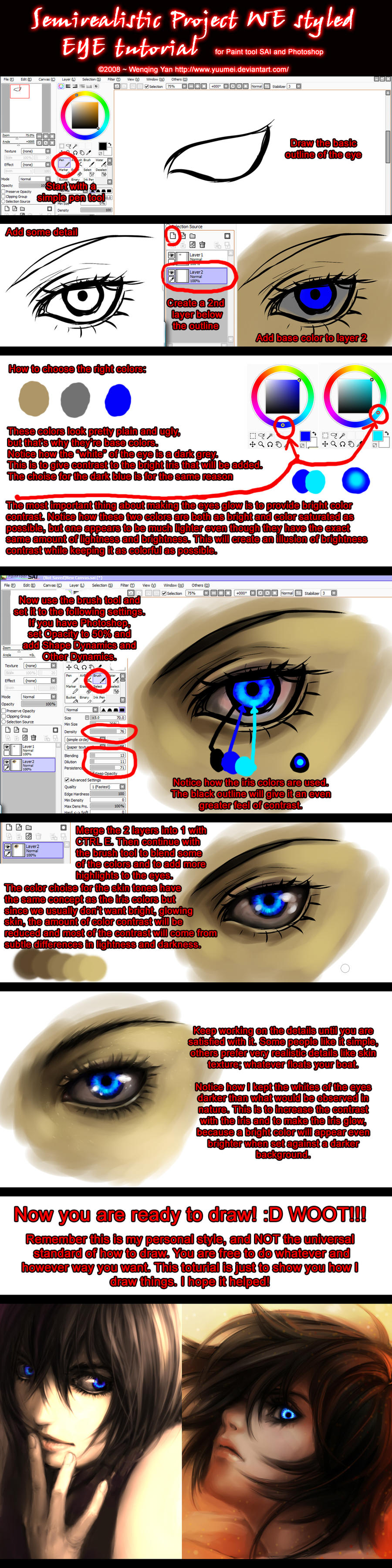 Semirealistic Eye Tutorial