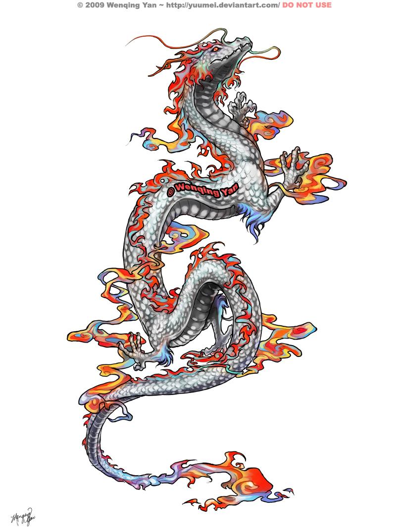 Twin Japanese Dragons Tattoo