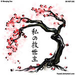 3 branch Sakura tat commission by yuumei