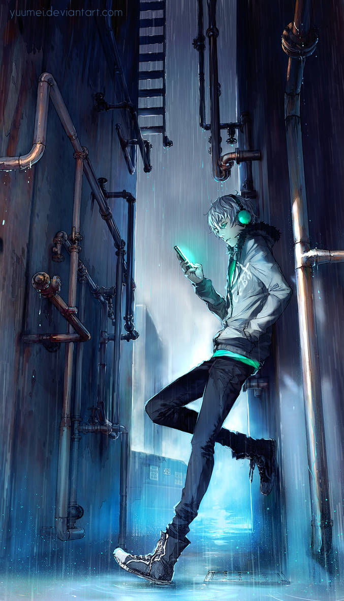 Under Rain by yuumei