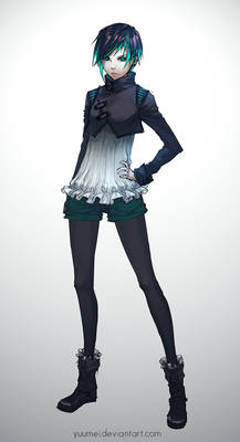 Victorian Cyberpunk Outfit Design