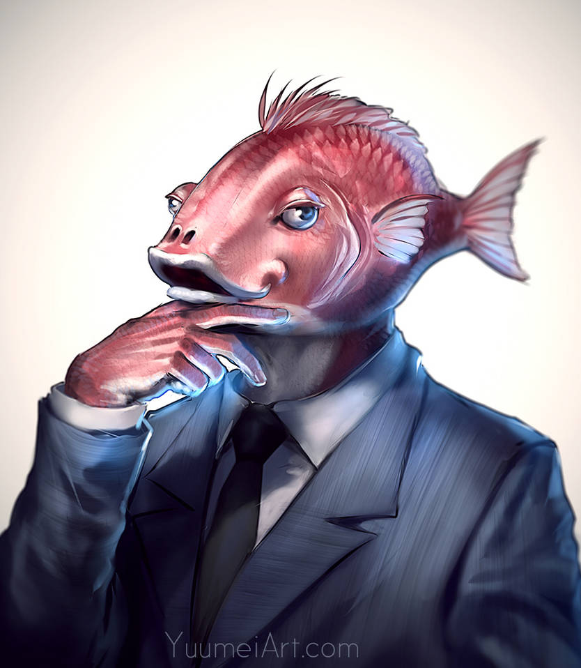 Business Fish by yuumei on DeviantArt