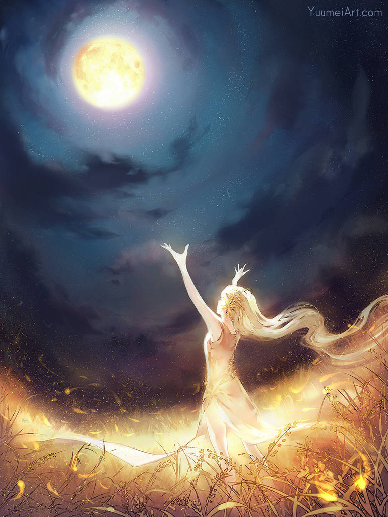 Moon Catcher by yuumei