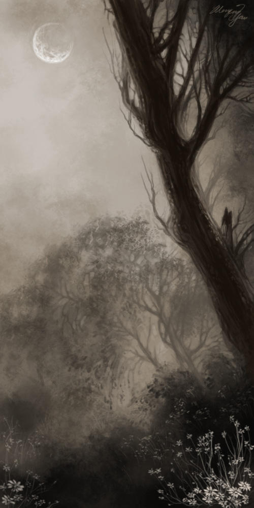 Dusk in the woods by yuumei on DeviantArt