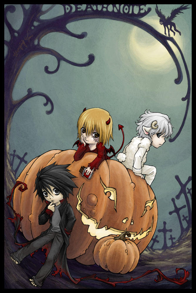 Death Note Halloween by yuumei on DeviantArt