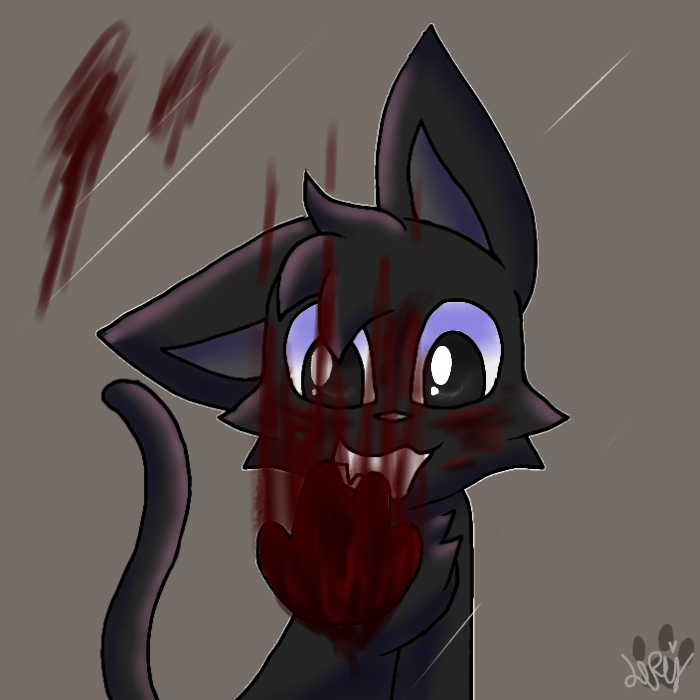 Bloody paw (Cartoon Cat) by lopez765 on DeviantArt