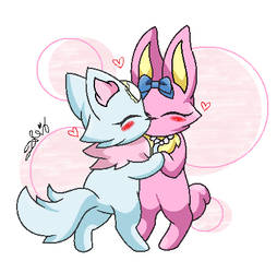 Commission | Milky x Luna |Jewelpet