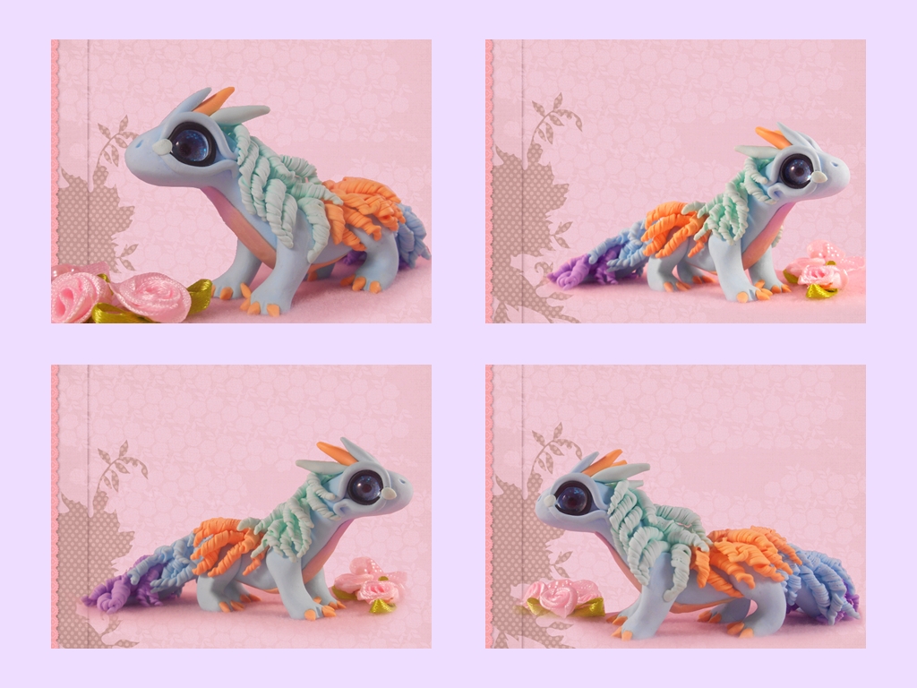 Dragon pastel colors